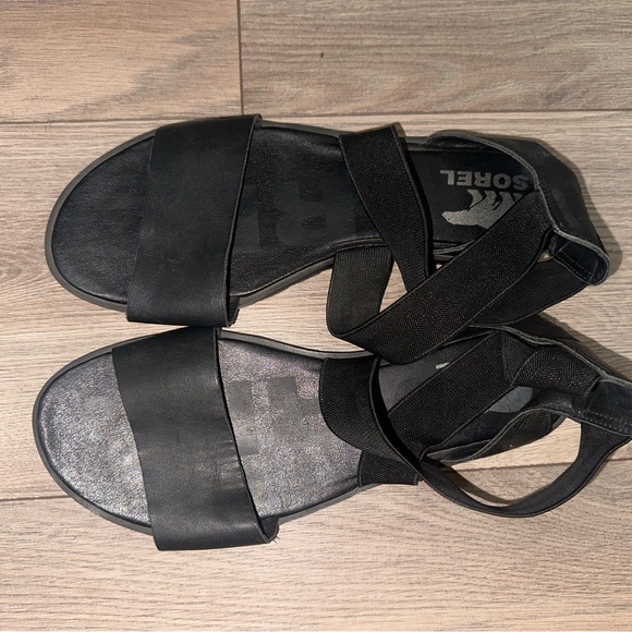 Sorel Black Women's Sandals - Picture 1 of 1